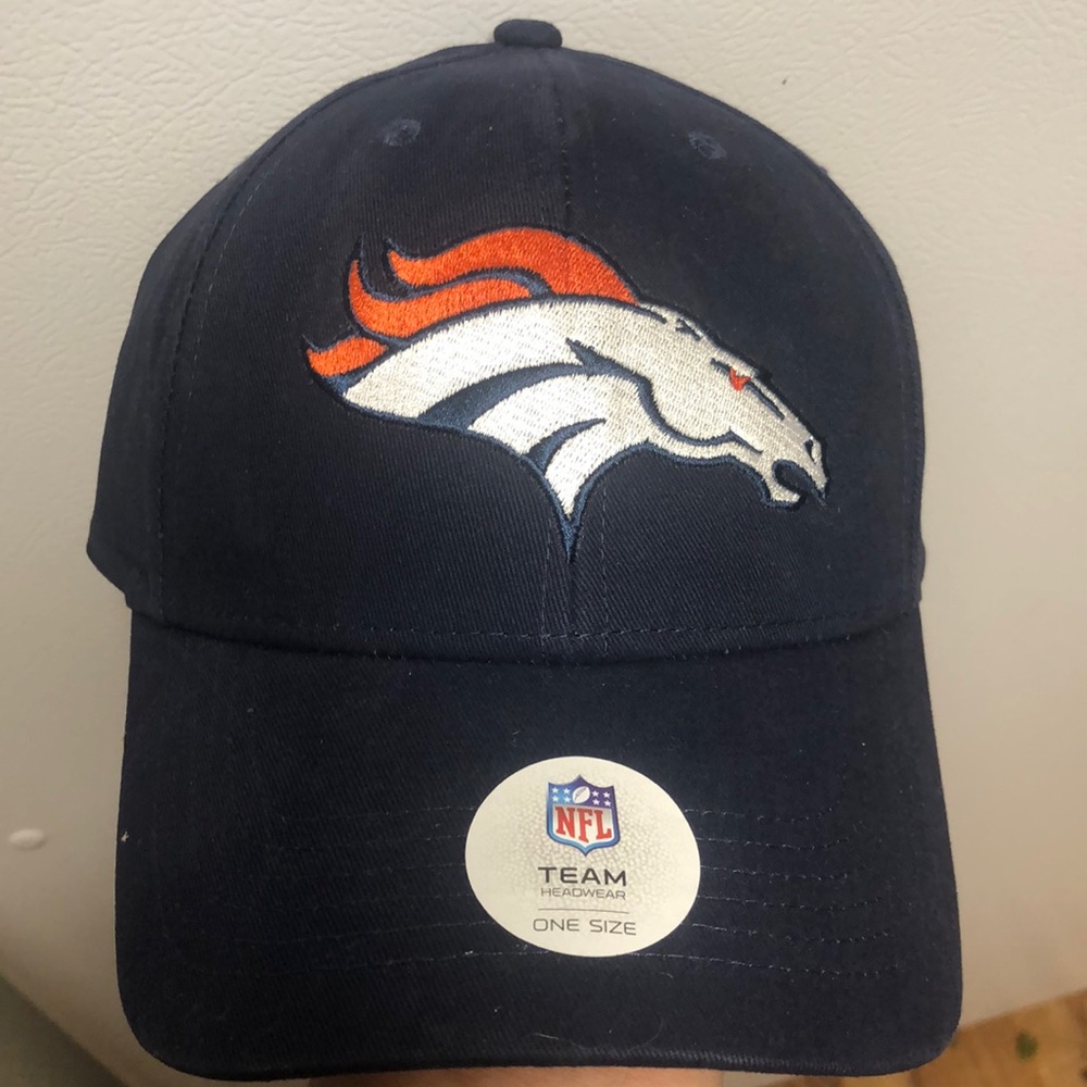 Brand new Denver Broncos Velcro strap hat